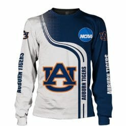 NCAA Auburn Tigers White Navy Blue Sweatshirt