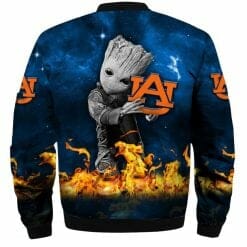 Alternative view of NCAA Auburn Tigers Baby Groot Blue Bomber Jacket