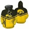 NCAA Iowa Hawkeyes Gold Black Pullover Hoodie V8