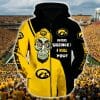 NCAA Iowa Hawkeyes Black Gold Achmed Zip Up Hoodie
