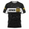 NCAA Iowa Hawkeyes Black White T-Shirt