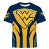 NCAA West Virginia Mountaineers Blue Gold T-Shirt