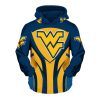 NCAA West Virginia Mountaineers Blue Gold Pullover Hoodie