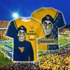 NCAA West Virginia Mountaineers Blue Achmed Gold T-Shirt