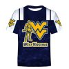 NCAA West Virginia Mountaineers Blue White T-Shirt