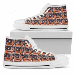 NCAA Auburn Tigers Orange Blue High Top Shoes