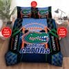 NCAA Florida Gators Custom Name Black Blue Bedding Set