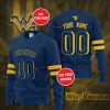 NCAA West Virginia Mountaineers Custom Name Number Blue Sweatshirt