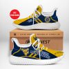 NCAA West Virginia Mountaineers Custom Name Blue Gold Reze Sneakers