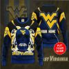 NCAA West Virginia Mountaineers Custom Name Skull Sweatshirt