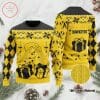 NCAA Iowa Hawkeyes Gold Ugly Christmas Sweater