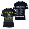 NCAA Michigan Wolverines Navy Blue Big Ten T-Shirt