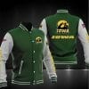 NCAA Iowa Hawkeyes Green Baseball Jacket