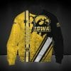 NCAA Iowa Hawkeyes Gold Black Bomber Jacket