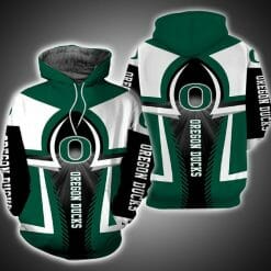 NCAA Oregon Ducks Green White Pullover Hoodie