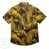 NCAA Iowa Hawkeyes Gold Leaves Black Hawaiian Shirt