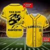 NCAA Iowa Hawkeyes Custom Name Number Mascot Baseball Jersey