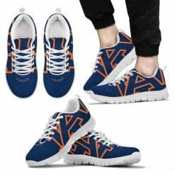 NCAA Auburn Tigers Navy Blue Running Shoes