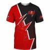 NFL Tampa Bay Buccaneers Black Red Zigzag T-Shirt