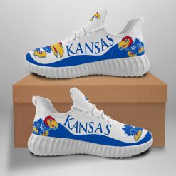 NCAA Kansas Jayhawks White Blue Reze Sneakers