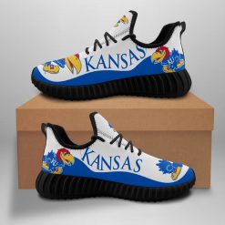 Alternative view of NCAA Kansas Jayhawks White Blue Reze Sneakers