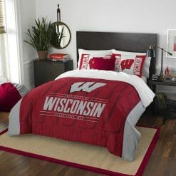 NCAA Wisconsin Badgers Bedding Set V2