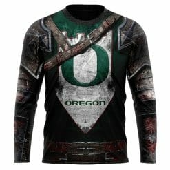 NCAA Oregon Ducks Custom Name Number Warriors Sweatshirt