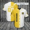 NCAA Iowa Hawkeyes Custom Name Number Gold White Baseball Jersey