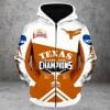 NCAA Texas Longhorns Orange White Champion 2020 Zip Up Hoodie