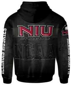 Alternative view of NCAA Northern Illinois Huskies Black Pullover Hoodie
