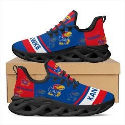 Alternative view of NCAA Kansas Jayhawks Blue Red Max Soul Shoes V2