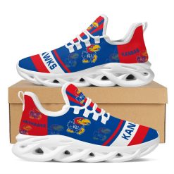 NCAA Kansas Jayhawks Blue Red Max Soul Shoes V2