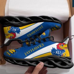 Alternative view of NCAA Kansas Jayhawks Yellow Blue Max Soul Shoes