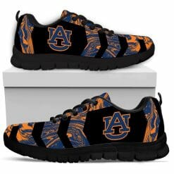 Alternative view of NCAA Auburn Tigers Black Orange Running Shoes