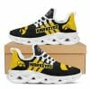 NCAA Iowa Hawkeyes Custom Name Black Gold Max Soul Shoes