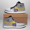 NCAA Washington Huskies Silver Gold Air Jordan 1 High Sneakers