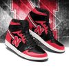 NCAA Nebraska Cornhuskers Red Black Air Jordan 1 High Sneakers