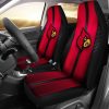 NCAA Louisville Cardinals Red Black Car Seat Covers V2
