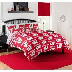 NCAA Wisconsin Badgers Bedding Set V6