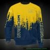 NCAA Michigan Wolverines Maize Navy Blue Sweatshirt V7