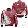 NCAA Arkansas Razorbacks Fire Football Bomber Jacket