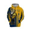 NCAA West Virginia Mountaineers Baby Groot Zip Up Hoodie