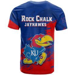 Alternative view of NCAA Kansas Jayhawks Blue Red Champions 2022 T-Shirt