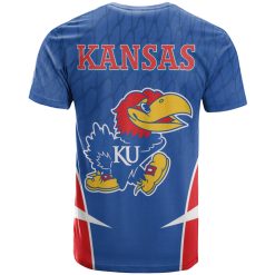 Alternative view of NCAA Kansas Jayhawks Blue Basketball Champions T-Shirt