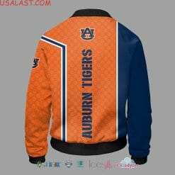 Alternative view of NCAA Auburn Tigers Orange Navy Blue Bomber Jacket