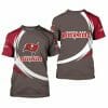 NFL Tampa Bay Buccaneers Grey Red T-Shirt V3