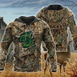 NCAA Oregon Ducks Forest Scratch Pullover Hoodie