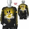 NCAA Iowa Hawkeyes Custom Name Mickey Black Sweatshirt