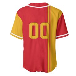 Alternative view of NCAA Iowa State Cyclones Custom Text Number Cardinal Orange Baseball Jersey V4