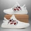 NCAA Mississippi State Bulldogs White Scratch Yeezy Boost Sneakers